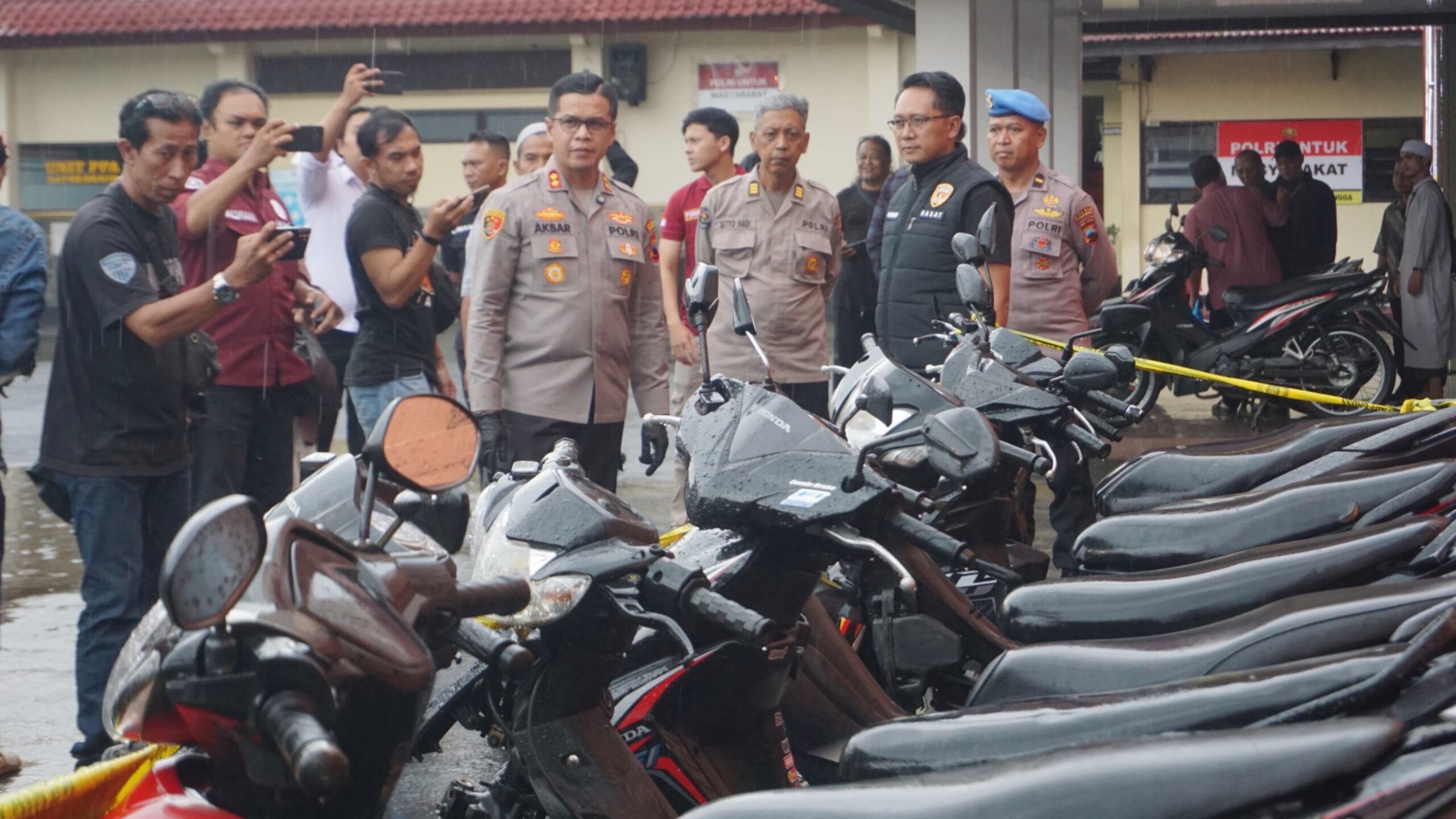 Polres Purbalingga Kembalikan 18 Motor Hasil Curanmor, Dua Pelaku Dibekuk