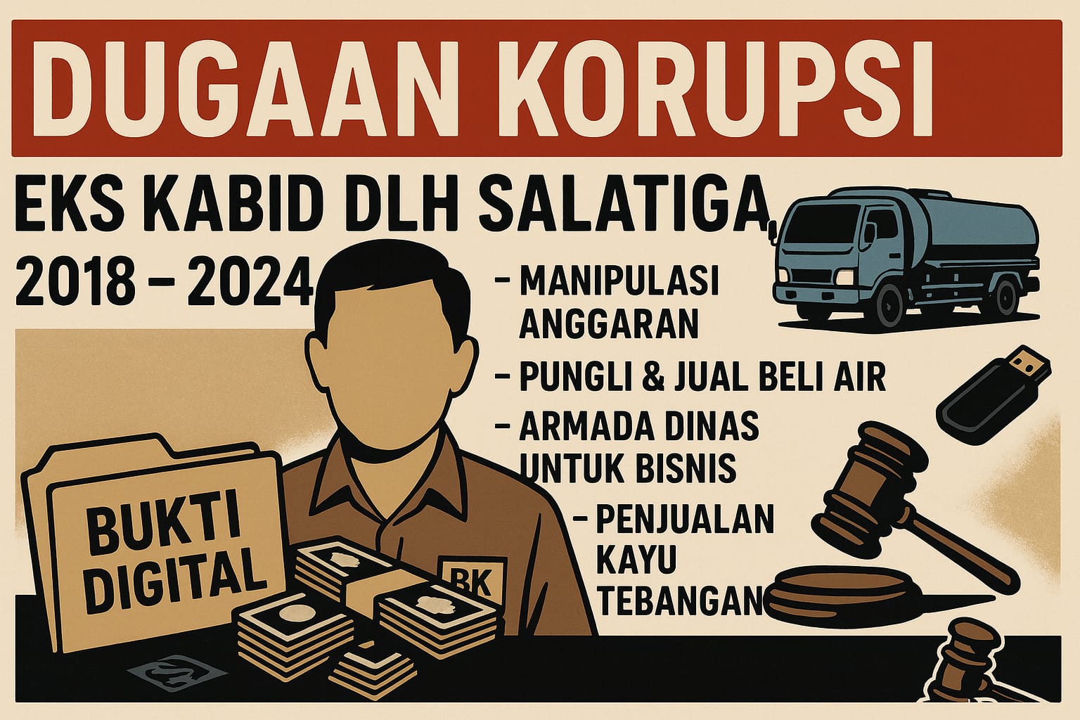 Eks Pejabat DLH Salatiga Diduga Salahgunakan Kewenangan Bertahun-Tahun, Data Digital Ungkap Pola Penyimpangan